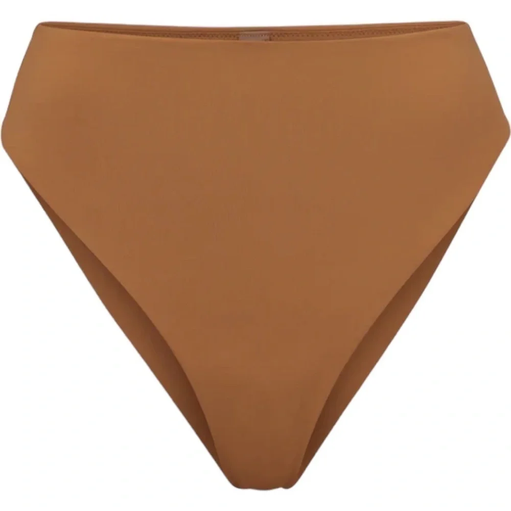 NWT SKIMS SWIM LONG SLEEVE BIKINI TOP & SWIM MID WAIST BOTTOM